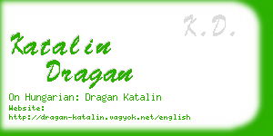katalin dragan business card
